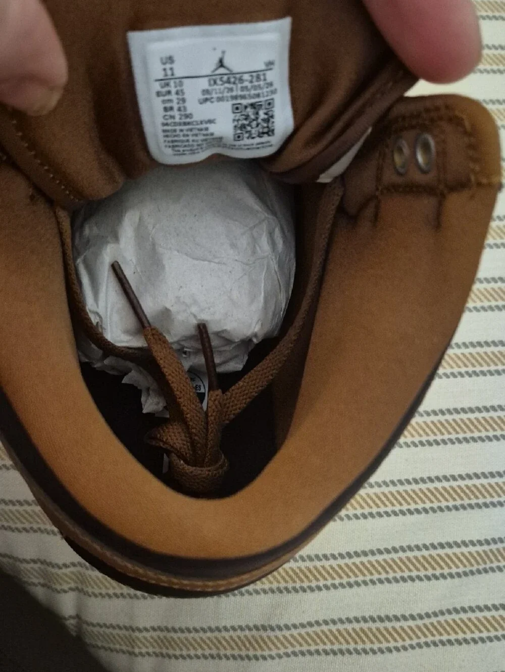 Jordan Mens Court Connect Mid Sneakers, Brown with Black Accents JUST Launched